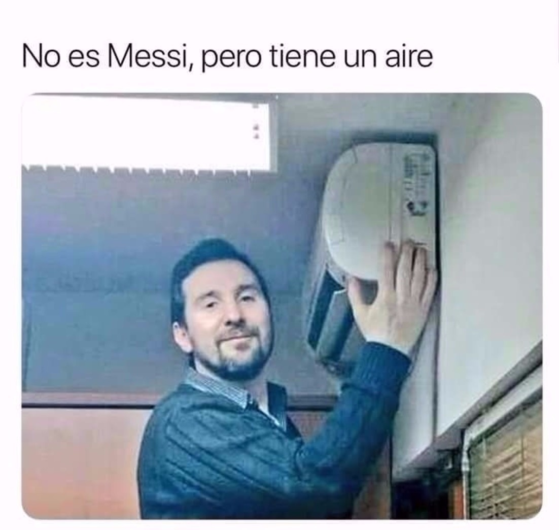 No es messi pero tiene un aire