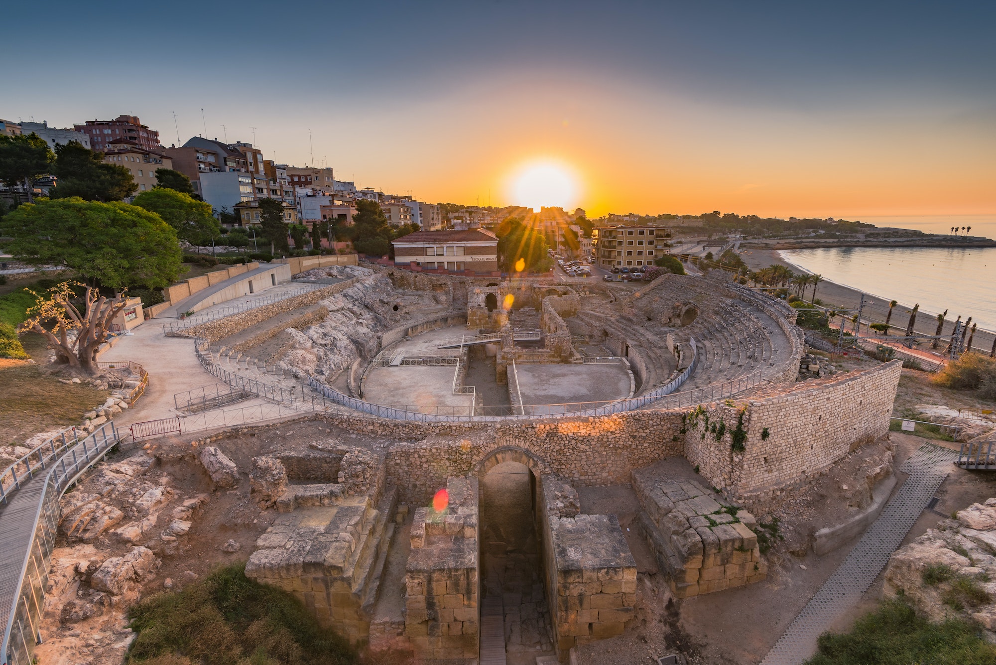 Tarragona Roman Amphitheatre ruins,Spain